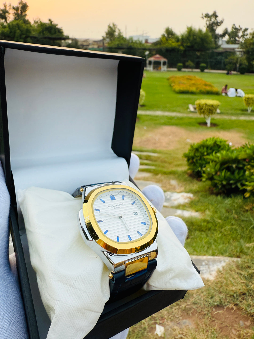 PATEK PHILIPE Watch For Men's Steel Back And Water Resistant