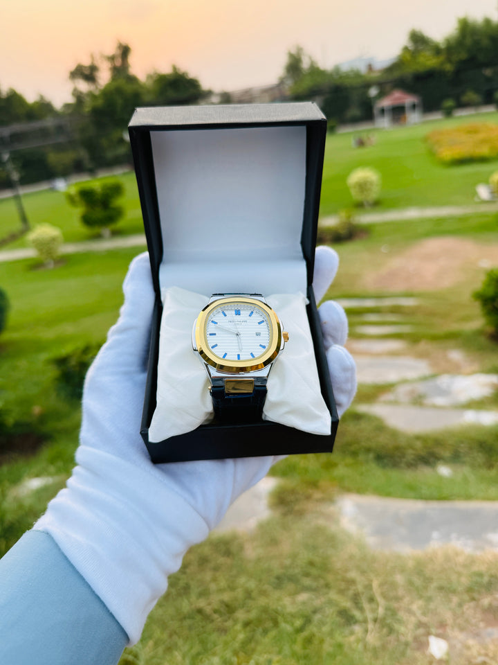 PATEK PHILIPE Watch For Men's Steel Back And Water Resistant